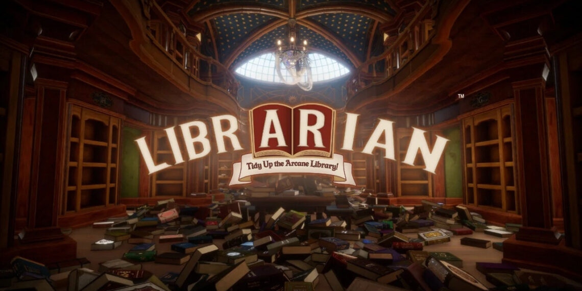 Librarian Tidy Up Arcane Library Titel